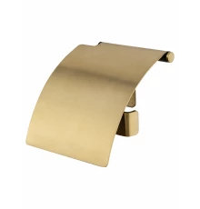 Держатель для туалетной бумаги с крышкой WONZON & WOGHAND LOTTE, Брашированное золото (WW-8326-BG)