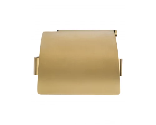 Держатель для туалетной бумаги с крышкой WONZON & WOGHAND LOTTE, Брашированное золото (WW-8326-BG)