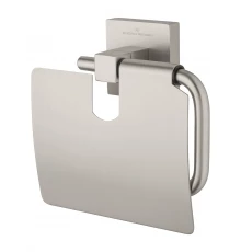 Держатель для туалетной бумаги с крышкой WONZON & WOGHAND POLO, Брашированный никель (WW-8926-BN)