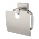 Держатель для туалетной бумаги с крышкой WONZON & WOGHAND POLO, Брашированный никель (WW-8926-BN)