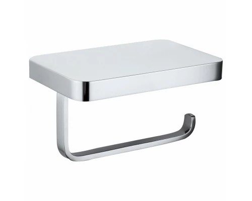 Держатель для туалетной бумаги с полкой WONZON & WOGHAND FLAT, Хром (WW-9736)