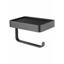 Держатель для туалетной бумаги с полкой WONZON & WOGHAND GRAFFITY, Темный графит (WW-9336) Держатель для туалетной бумаги с полкой WONZON & WOGHAND GRAFFITY, Темный графит (WW-9336)