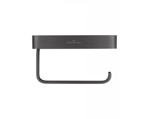 Держатель для туалетной бумаги с полкой WONZON & WOGHAND GRAFFITY, Темный графит (WW-9336)