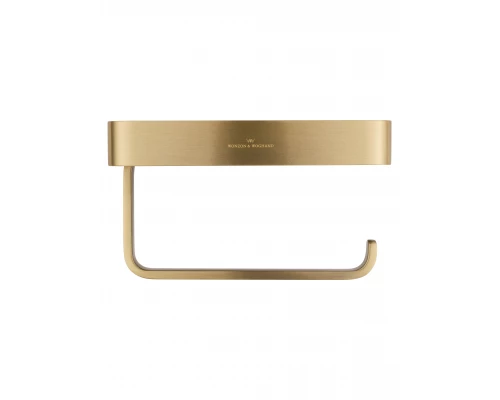 Держатель для туалетной бумаги с полкой WONZON & WOGHAND ROMA, Бронза (WW-7236)