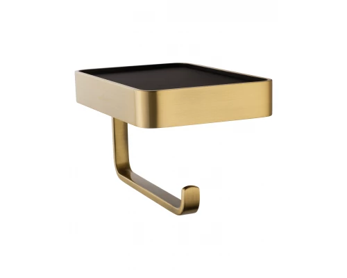 Держатель для туалетной бумаги с полкой WONZON & WOGHAND ROMA, Бронза (WW-7236)