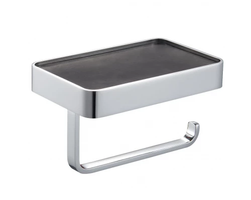 Держатель для туалетной бумаги с полкой WONZON & WOGHAND, Хром (WW-9536)