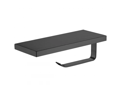 Держатель для туалетной бумаги с полкой WONZON & WOGHAND, Черный матовый (WW-V2801-MB)