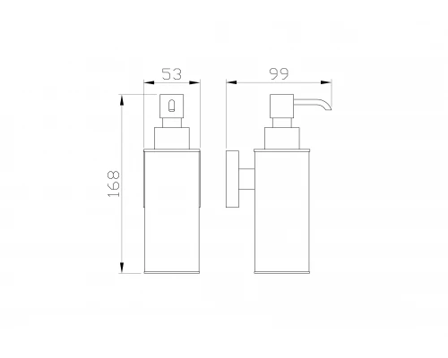 Дозатор мыла WONZON & WOGHAND POLO, Темное золото (WW-8932-DG)