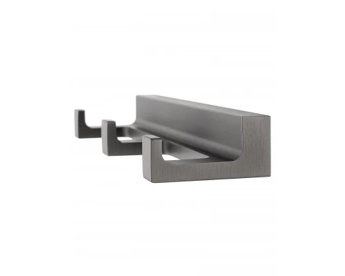 Вешалка с 3 крючками для ванной WONZON & WOGHAND ECLIPSE, Темный графит (WW-9135-GM)