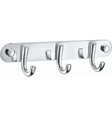 Вешалка с 3 крючками для ванной WONZON & WOGHAND, Хром (WW-9384-3)