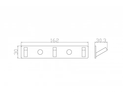 Вешалка с 3 крючками для ванной WONZON & WOGHAND, Хром (WW-9385-3)