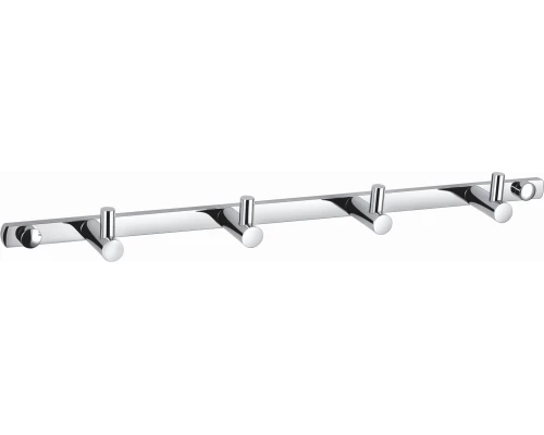 Вешалка с 4 крючками для ванной WONZON & WOGHAND, Хром (WW-9380-4)