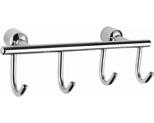 Вешалка с 4 крючками для ванной WONZON & WOGHAND, Хром (WW-9382-4)