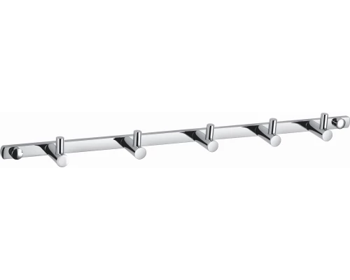 Вешалка с 5 крючками для ванной WONZON & WOGHAND, Хром (WW-9380-5)