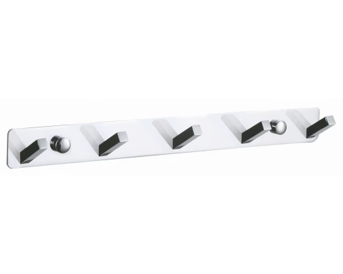 Вешалка с 5 крючками для ванной WONZON & WOGHAND, Хром (WW-9385-5)