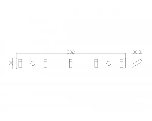 Вешалка с 5 крючками для ванной WONZON & WOGHAND, Хром (WW-9385-5)