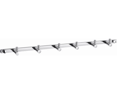 Вешалка с 6 крючками для ванной WONZON & WOGHAND, Хром (WW-9380-6)