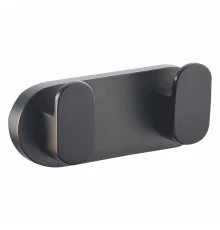 Двойной крючок для ванной WONZON & WOGHAND CARBON, Черный (WW-7725)
