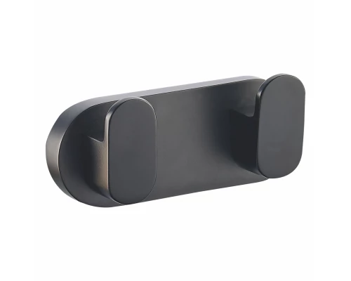 Двойной крючок для ванной WONZON & WOGHAND CARBON, Черный (WW-7725)