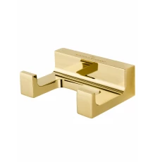 Двойной крючок для ванной WONZON & WOGHAND ECLIPSE, Глянцевое золото (WW-9125-LG)