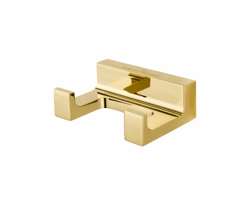 Двойной крючок для ванной WONZON & WOGHAND ECLIPSE, Глянцевое золото (WW-9125-LG)