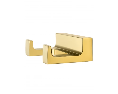 Двойной крючок для ванной WONZON & WOGHAND ECLIPSE, Глянцевое золото (WW-9125-LG)