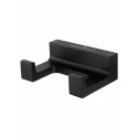 Двойной крючок для ванной WONZON & WOGHAND ECLIPSE, Черный (WW-9125-BL)