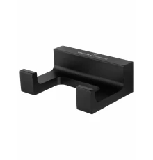 Двойной крючок для ванной WONZON & WOGHAND ECLIPSE, Черный (WW-9125-BL)