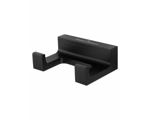 Двойной крючок для ванной WONZON & WOGHAND ECLIPSE, Черный (WW-9125-BL)