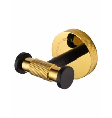 Двойной крючок для ванной WONZON & WOGHAND MAJESTIC, Черный/Золото (WW-9225)