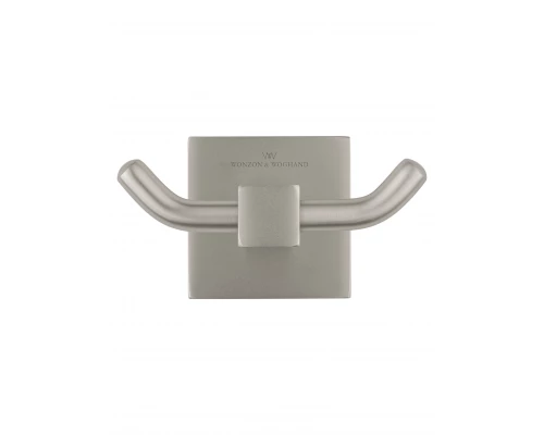 Двойной крючок для ванной WONZON & WOGHAND POLO, Брашированный никель (WW-8925-BN)