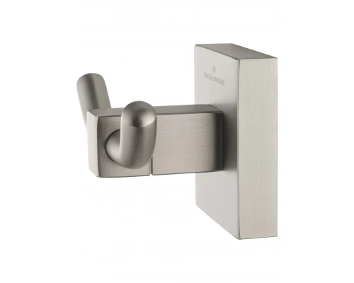 Двойной крючок для ванной WONZON & WOGHAND POLO, Брашированный никель (WW-8925-BN)