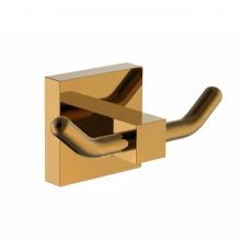 Двойной крючок для ванной WONZON & WOGHAND POLO, Темное золото (WW-8925-DG)