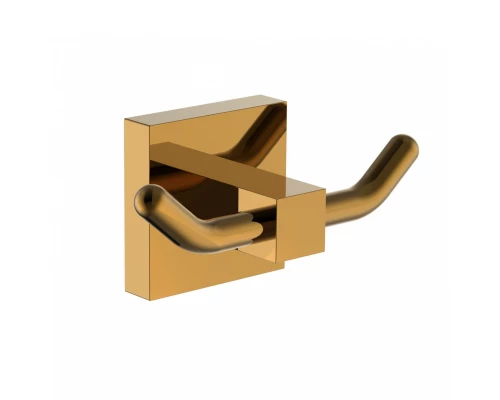 Двойной крючок для ванной WONZON & WOGHAND POLO, Темное золото (WW-8925-DG)