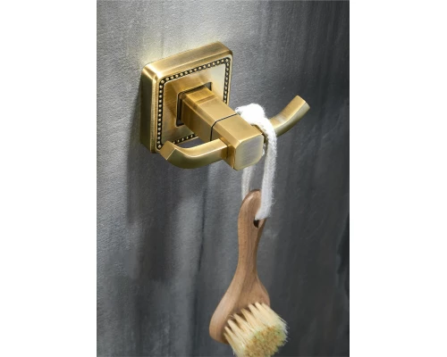 Двойной крючок для ванной WONZON & WOGHAND ROMA, Бронза (WW-7225)