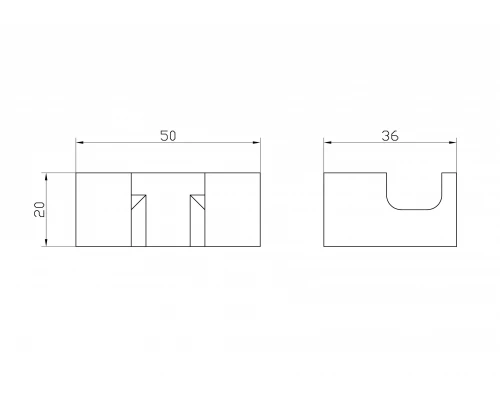 Двойной крючок для ванной WONZON & WOGHAND, Хром (WW-9525)