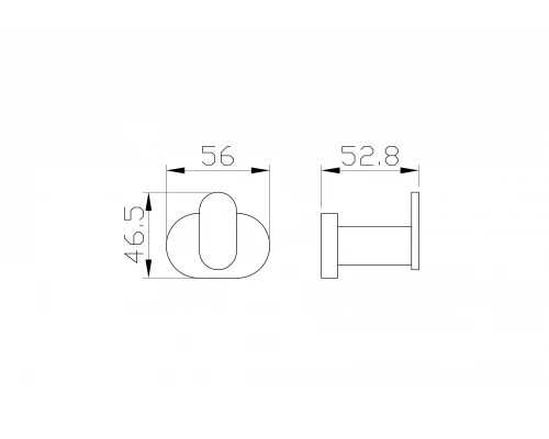 Крючок для ванной WONZON & WOGHAND FIRST, Глянцевое золото (WW-8415-LG)