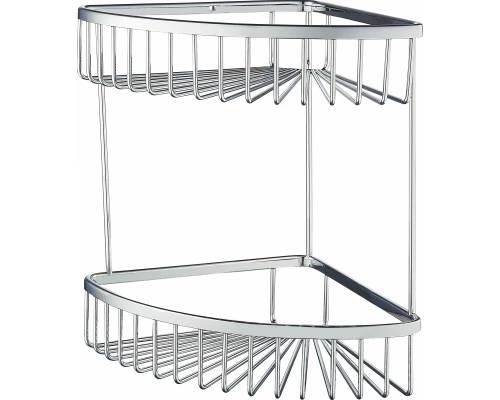 Полка для ванной 2-х ярусная WONZON & WOGHAND, Хром (WW-4128-CR)