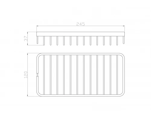 Полка для ванной WONZON & WOGHAND, Хром (WW-4101)