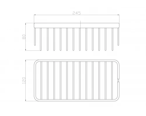 Полка для ванной WONZON & WOGHAND, Хром (WW-4102)