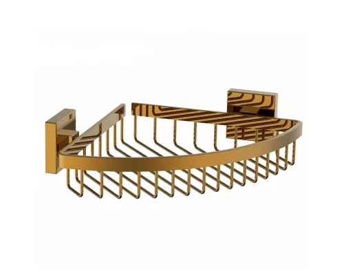 Полка для ванной угловая WONZON & WOGHAND POLO, Темное золото (WW-8944-DG)