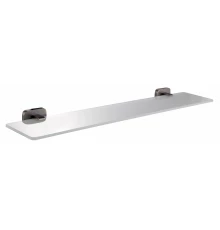 Стеклянная полка для ванной WONZON & WOGHAND GRAFFITY, Темный графит (WW-9327-BGM)