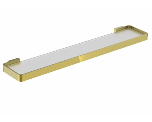 Стеклянная полка для ванной WONZON & WOGHAND LOTTE, Брашированное золото (WW-8327A-BG)