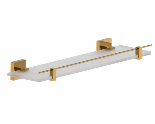 Стеклянная полка для ванной WONZON & WOGHAND POLO, Темное золото (WW-8927-DG)
