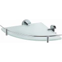 Стеклянная полка для ванной угловая WONZON & WOGHAND EASY, Хром (WW-8117) Стеклянная полка для ванной угловая WONZON & WOGHAND EASY, Хром (WW-8117)