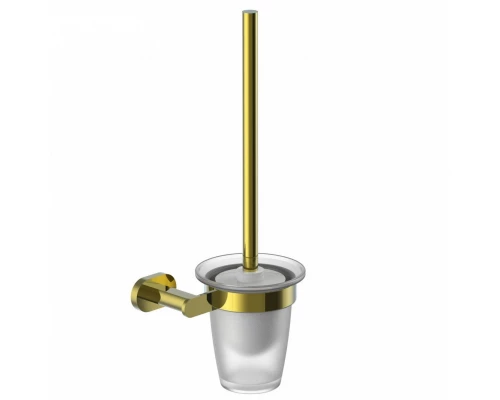 Туалетный ершик в комплекте WONZON & WOGHAND FIRST, Глянцевое золото (WW-8429-LG)