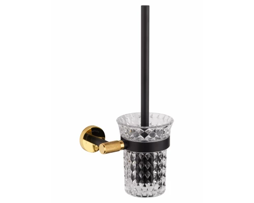 Туалетный ершик в комплекте WONZON & WOGHAND MAJESTIC, Черный/Золото (WW-9229)