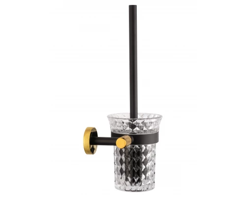 Туалетный ершик в комплекте WONZON & WOGHAND MAJESTIC, Черный/Золото (WW-9229)