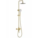 Душевая система WONZON & WOGHAND CLICK, Брашированное золото (WW-N3S962-BG)