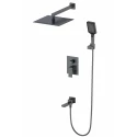 Душевая система встраиваемая WONZON & WOGHAND CUBE, Темный графит (WW-88939016-BGM)